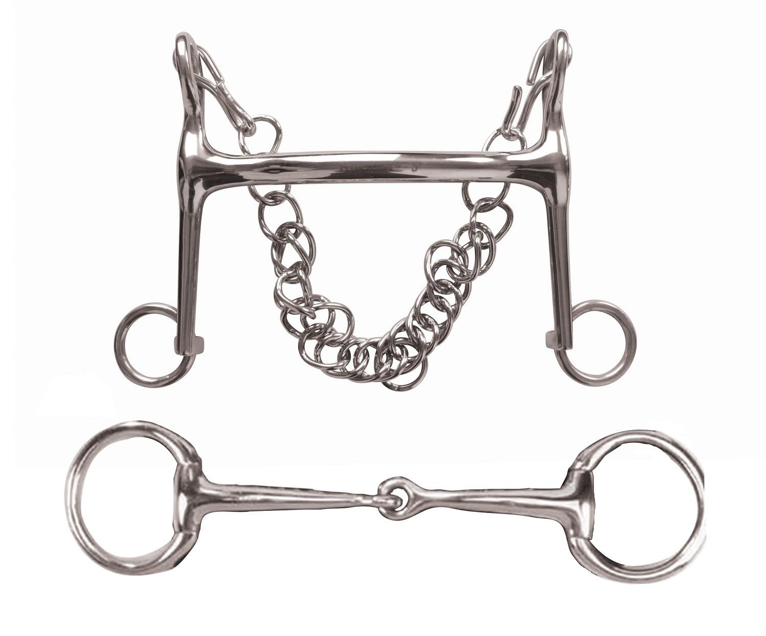 Morso Pelham Korsteel Per Cavalli: Bocca In Gomma Mullen Mouth 15,2 Cm (Acciaio Inox)